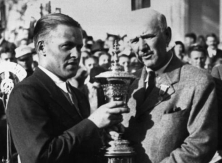 Bobby Jones winning the U.S. Amateur and the Grand Slam at the Merion Golf Club, 1930.